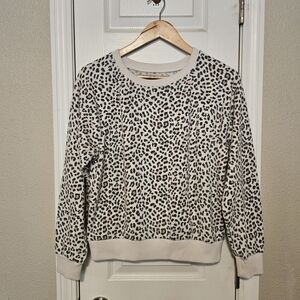 Victoria's Secret Black and White Crew Neck Sweater